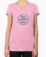 Load image into Gallery viewer, Bella Ladies V-Neck B6005 F