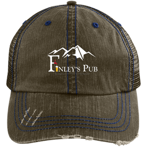 6990 Distressed Unstructured Trucker Cap