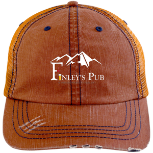 6990 Distressed Unstructured Trucker Cap