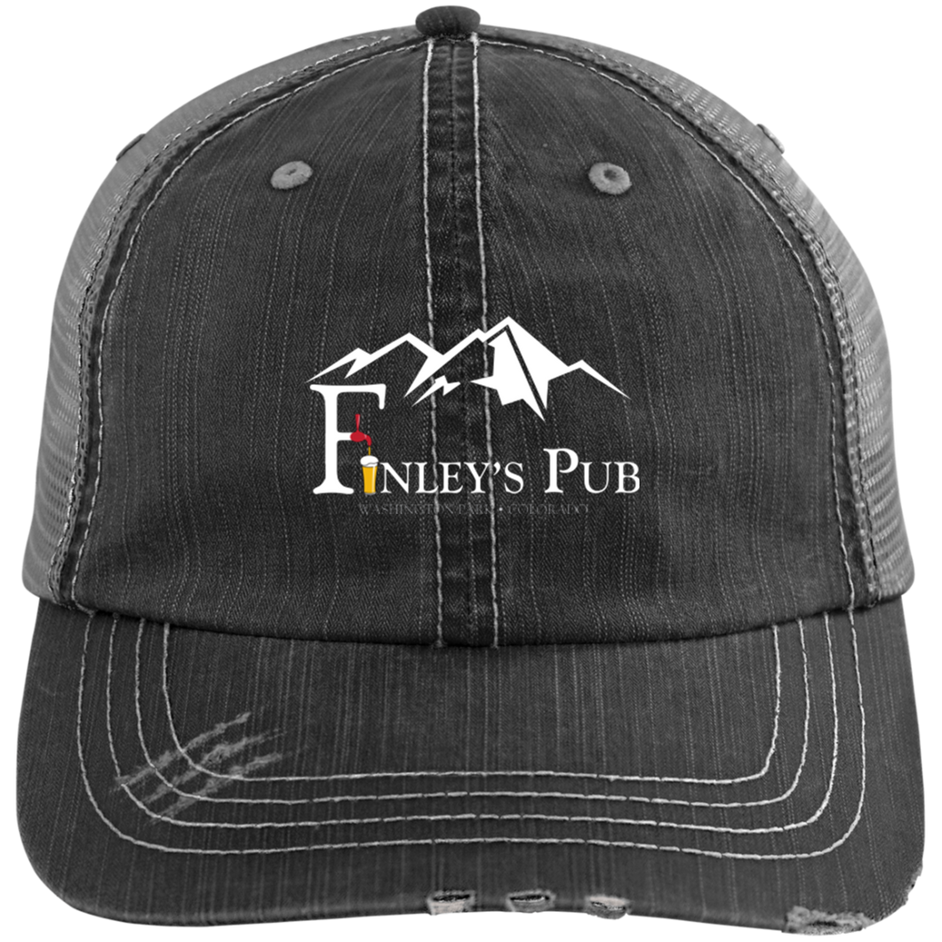 6990 Distressed Unstructured Trucker Cap