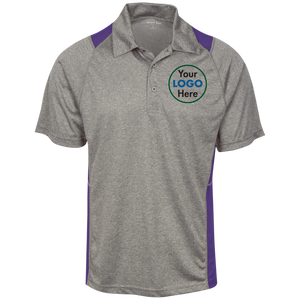 ST665 Heather Moisture Wicking Polo CC