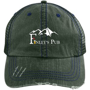 6990 Distressed Unstructured Trucker Cap